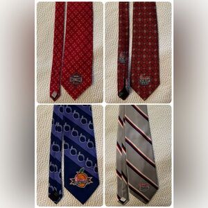 Lot of 4 Chick-fil-A College Football Ties